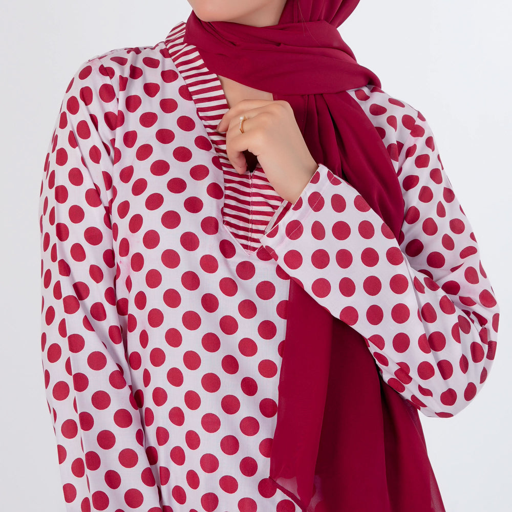 Women's Printed Shalwar Suit - Red, Women Shalwar Suits, Chase Value, Chase Value