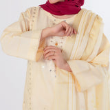 Women's Embroidered Jacquard 3Pcs Suit - Skin, Women Shalwar Suits, Chase Value, Chase Value