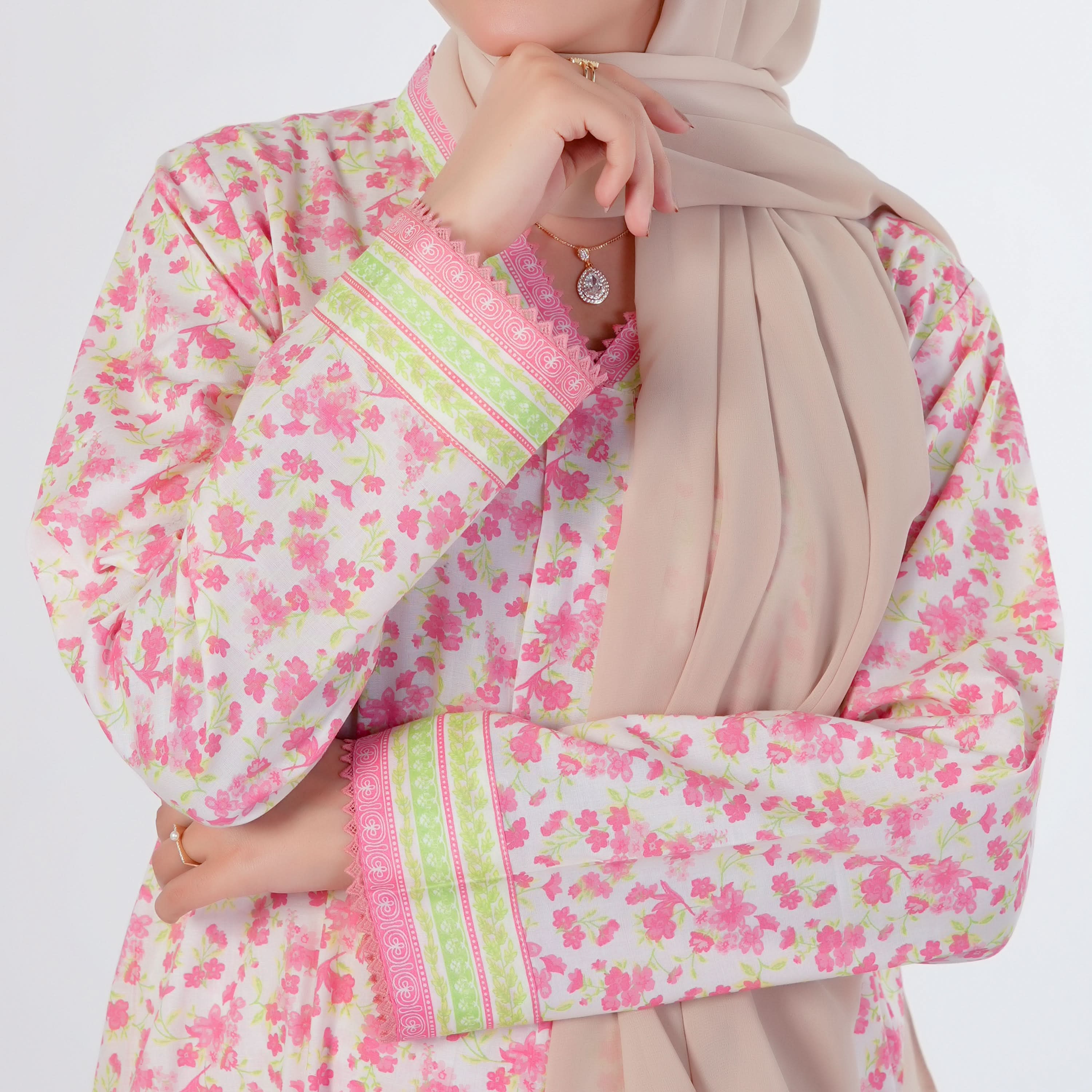 Women's Printed Stitched Shalwar Suit - Pink, Women Shalwar Suits, Chase Value, Chase Value
