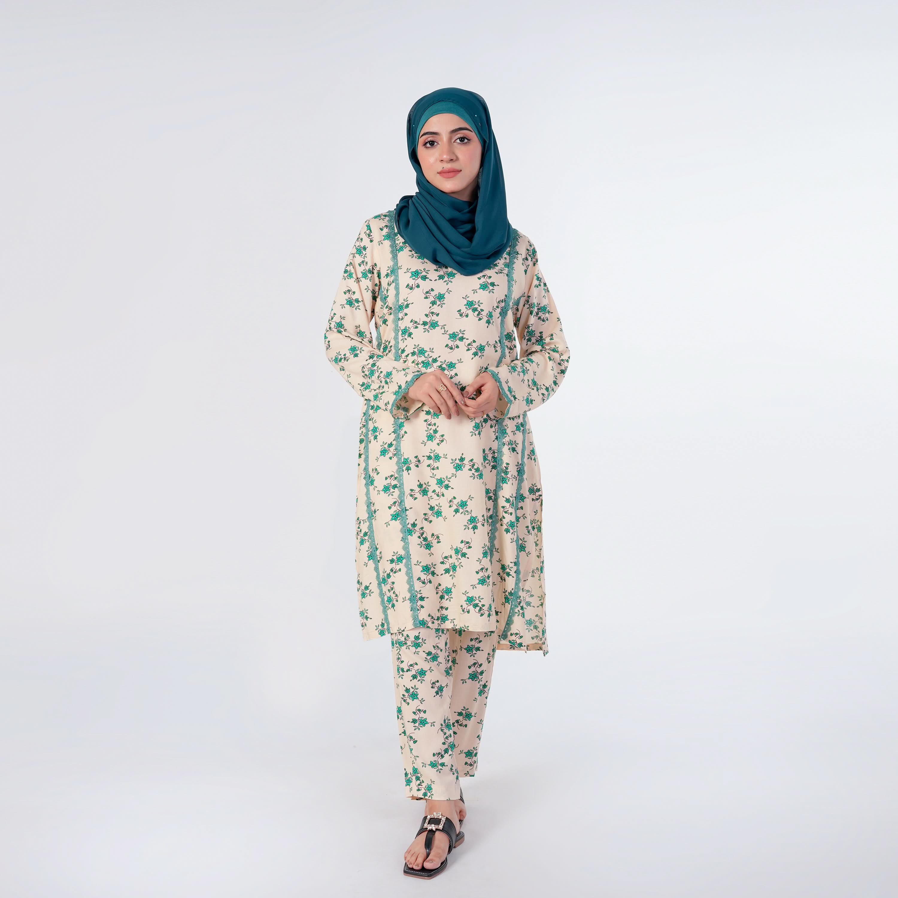Women's Printed Linen Co-Ord Set - Fawn, Women Co-Ord Set, Chase Value, Chase Value