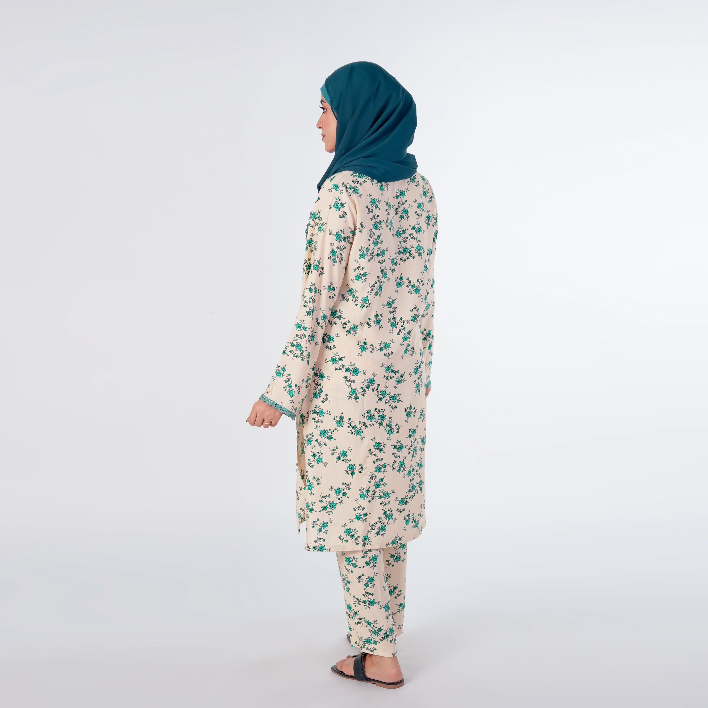 Women's Printed Linen Co-Ord Set - Fawn, Women Co-Ord Set, Chase Value, Chase Value