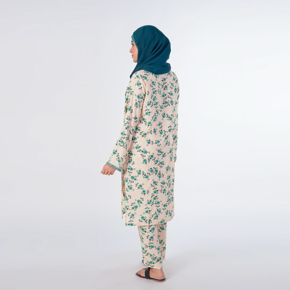 Women's Printed Linen Co-Ord Set - Fawn, Women Co-Ord Set, Chase Value, Chase Value