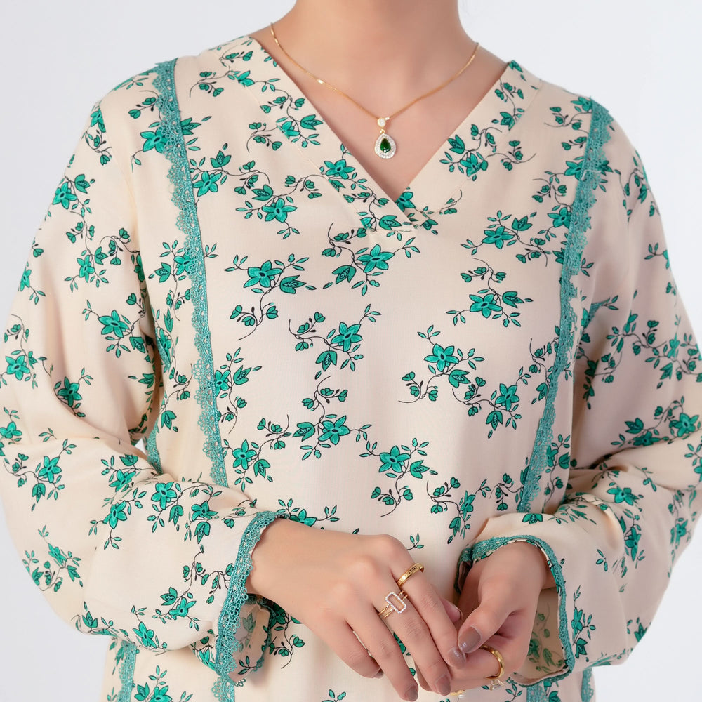 Women's Printed Linen Co-Ord Set - Fawn, Women Co-Ord Set, Chase Value, Chase Value