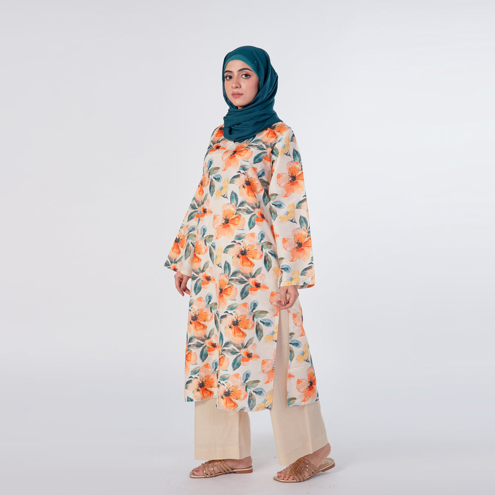 Women's Lawn Kurti - Multi Color, Women Ready Kurtis, Chase Value, Chase Value