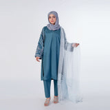 Women's Stitched 2pcs Suit - Sea Green, Women Shalwar Suits, Chase Value, Chase Value