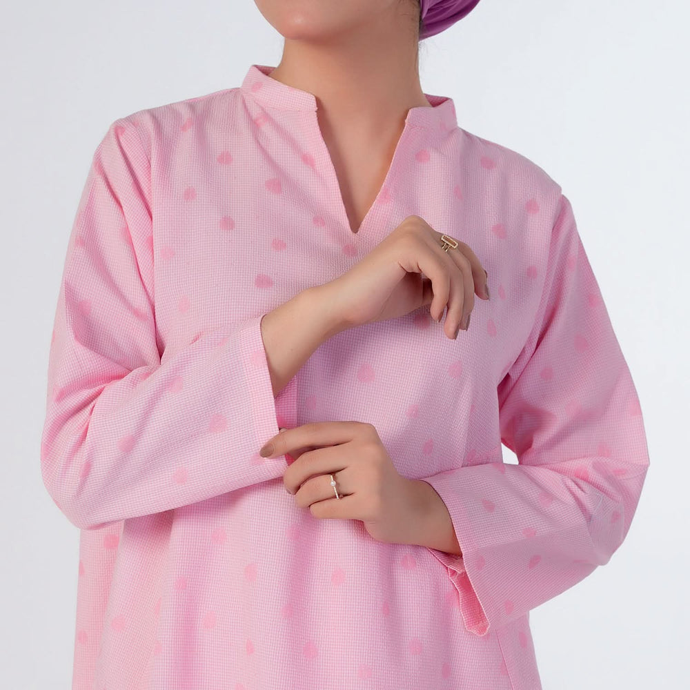 Women's Printed Dot Western Co-Ord Set - Pink, Women Co-Ord Set, Chase Value, Chase Value