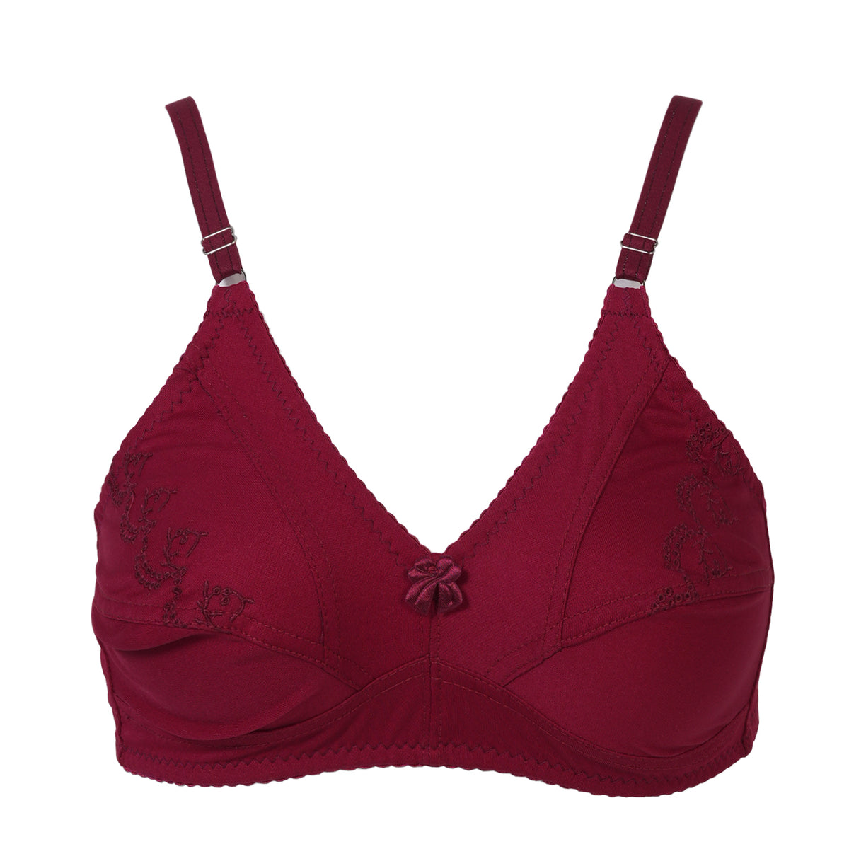 Women's Embroidered Bra - Maroon, Women Bras, Chase Value, Chase Value