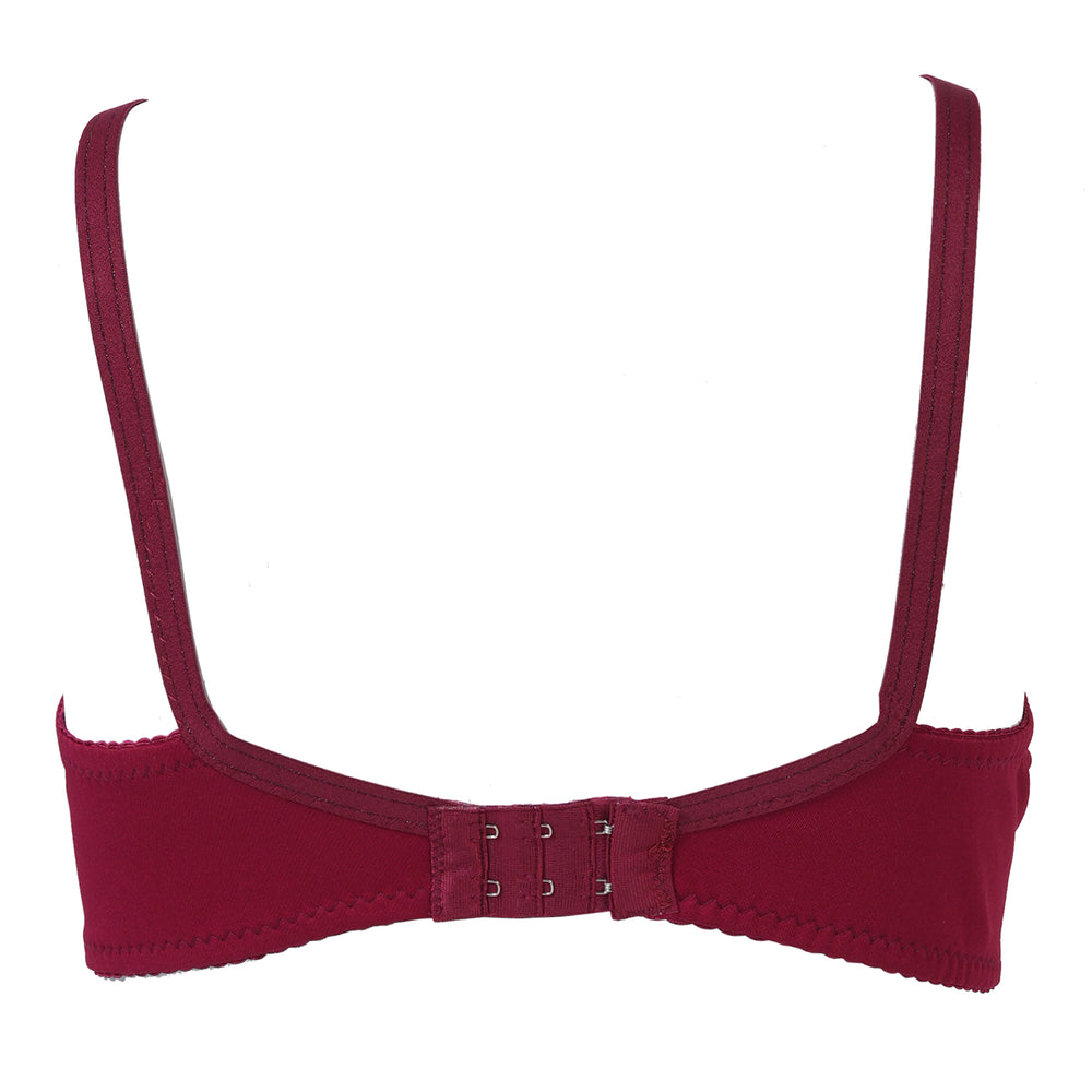 Women's Embroidered Bra - Maroon, Women Bras, Chase Value, Chase Value