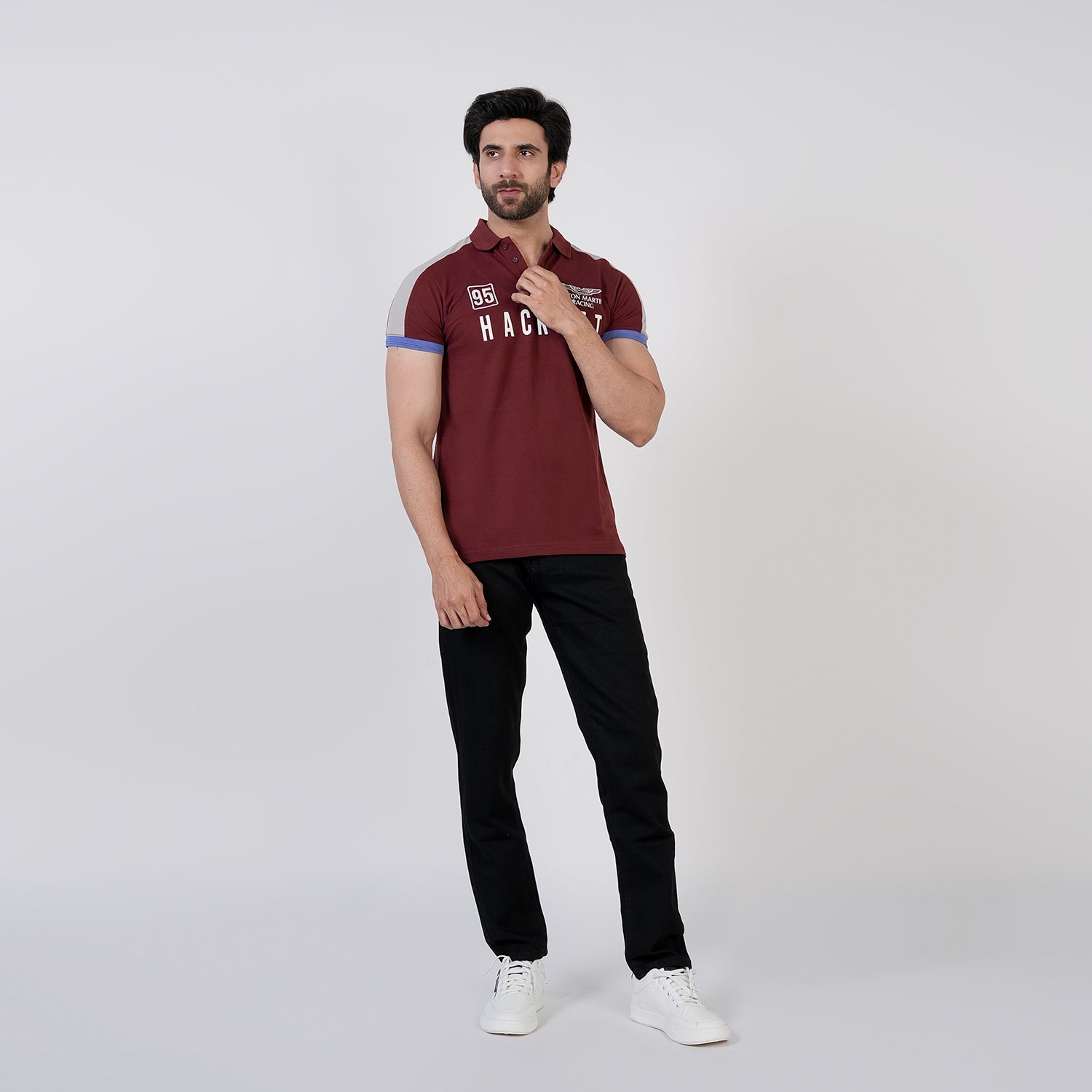Men's Half Sleeves Polo T-Shirt - Dark Brown, Men's T-Shirts & Polos, Chase Value, Chase Value