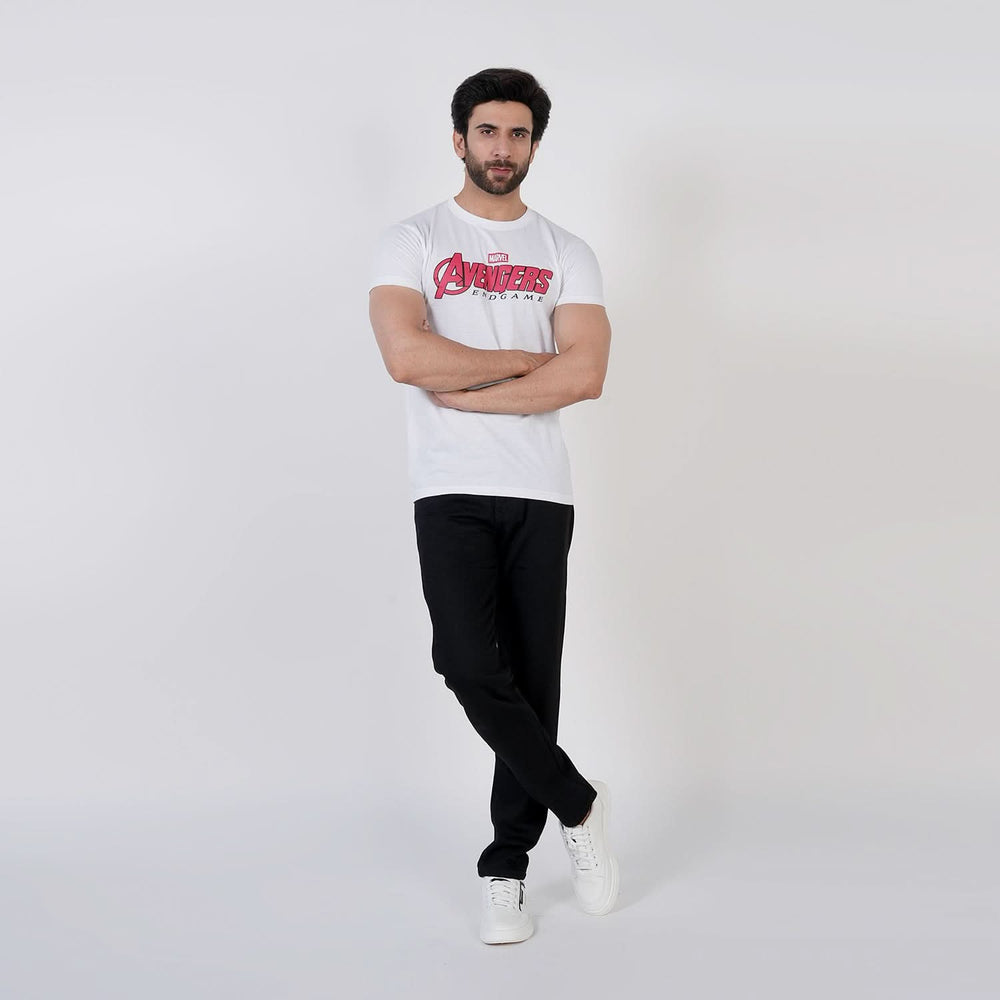 Men's Half Sleeves T-Shirt - White, Men's T-Shirts & Polos, Chase Value, Chase Value
