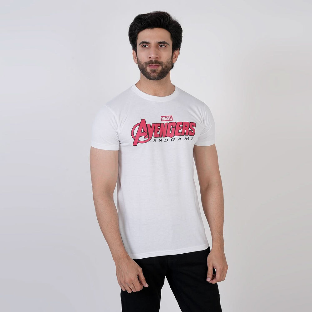 Men's Half Sleeves T-Shirt - White, Men's T-Shirts & Polos, Chase Value, Chase Value