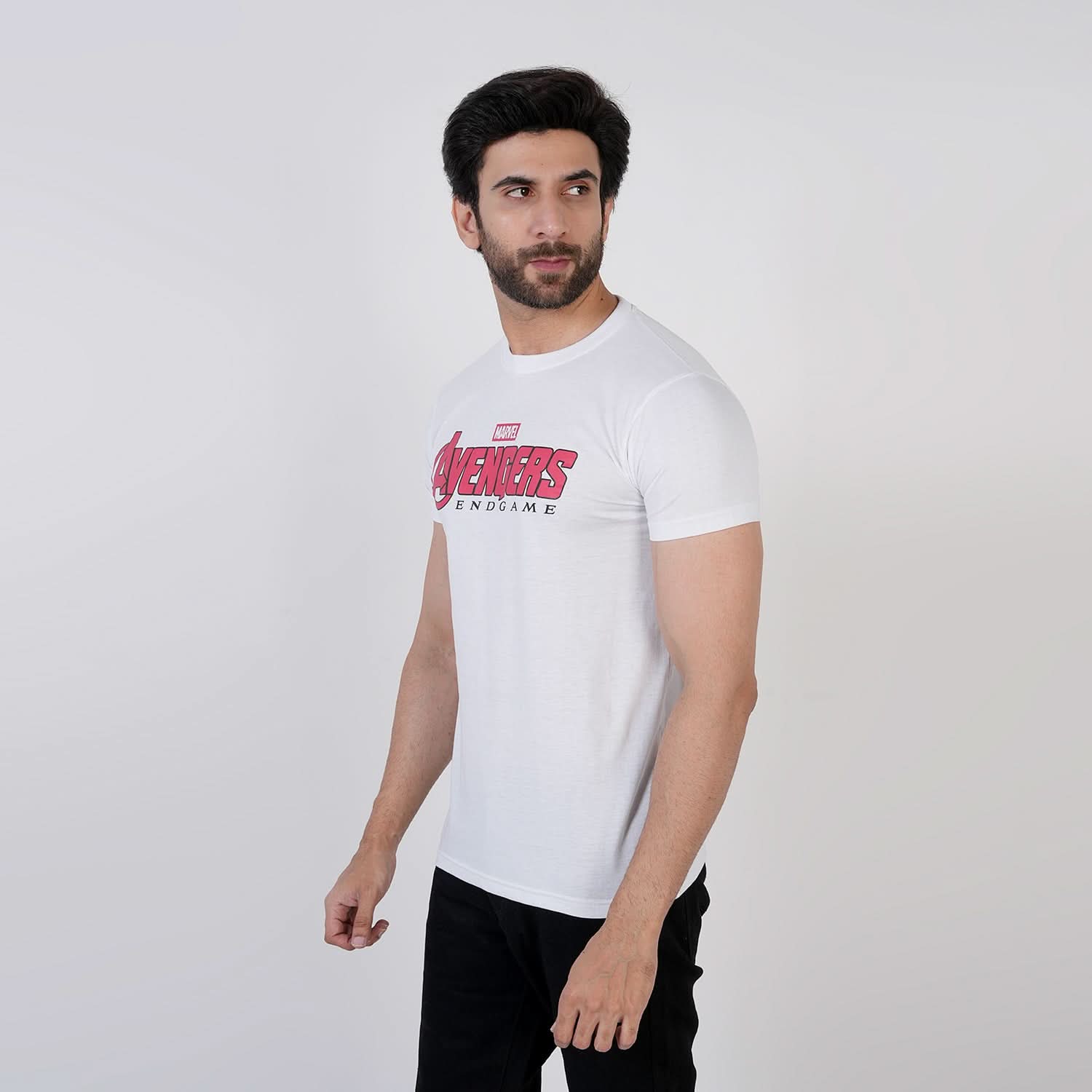 Men's Half Sleeves T-Shirt - White, Men's T-Shirts & Polos, Chase Value, Chase Value