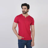 Men's Half Sleeves T-Shirt - Red, Men's T-Shirts & Polos, Chase Value, Chase Value