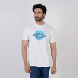 Men's Printed Half Sleeves T-Shirt - White, Men's T-Shirts & Polos, Chase Value, Chase Value