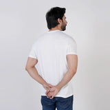 Men's Printed Half Sleeves T-Shirt - White, Men's T-Shirts & Polos, Chase Value, Chase Value