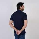 Men's Half Sleeves Polo T-Shirt - Navy Blue, Men's T-Shirts & Polos, Chase Value, Chase Value