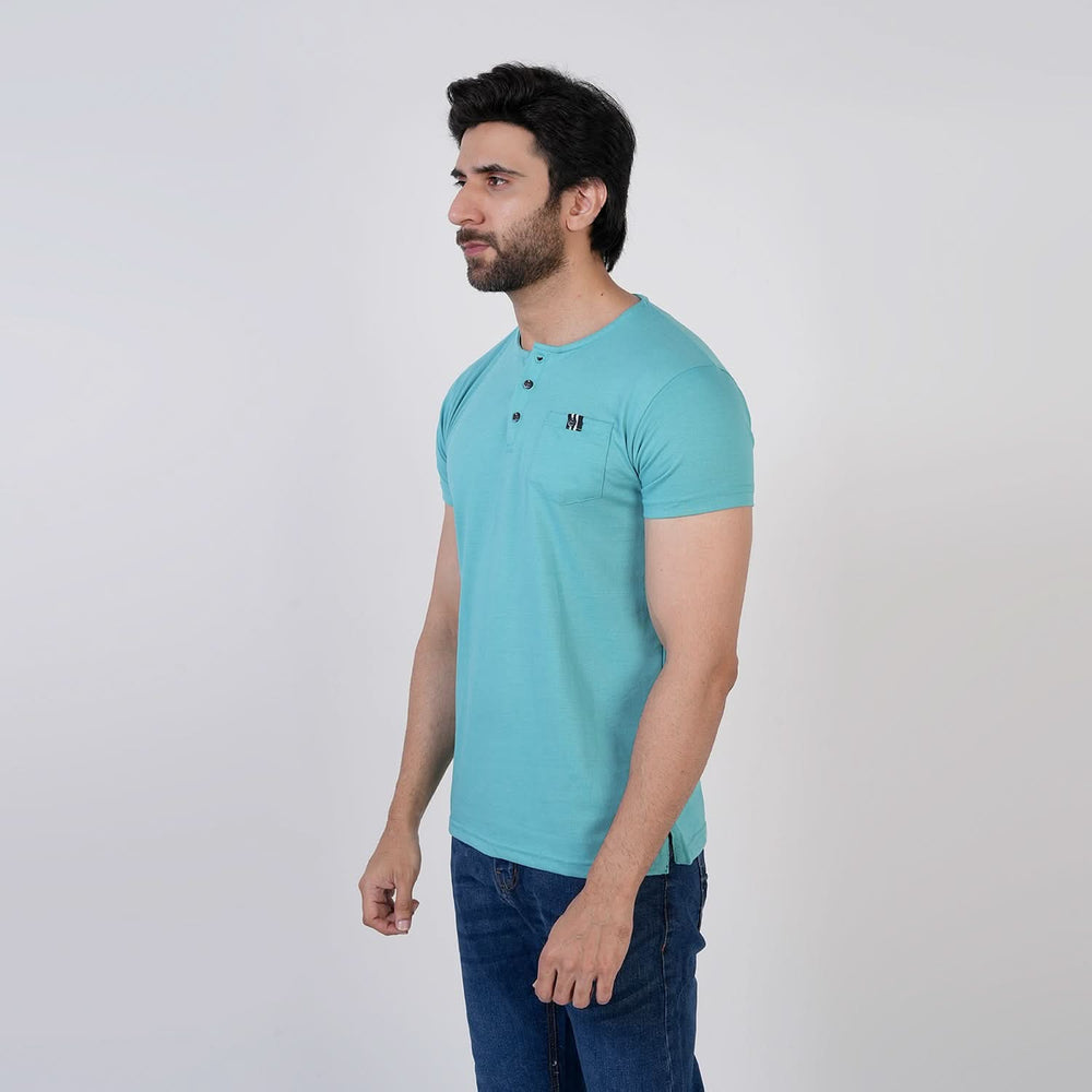 Men's Half Sleeves T-Shirt - Sky Blue, Men's T-Shirts & Polos, Chase Value, Chase Value