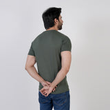 Valuable Men's Half Sleeves Round Neck T-Shirt - Olive Green, Men's T-Shirts & Polos, Chase Value, Chase Value