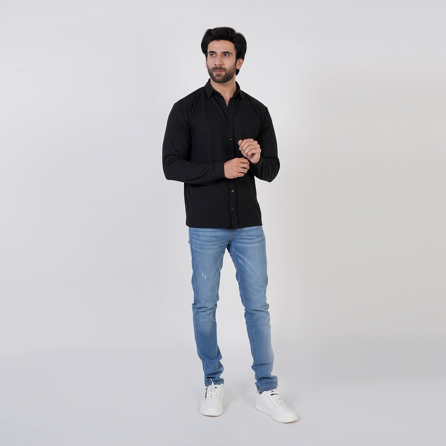 Eminent Men's Front Open Shirt - Black, Men's Shirts, Eminent, Chase Value