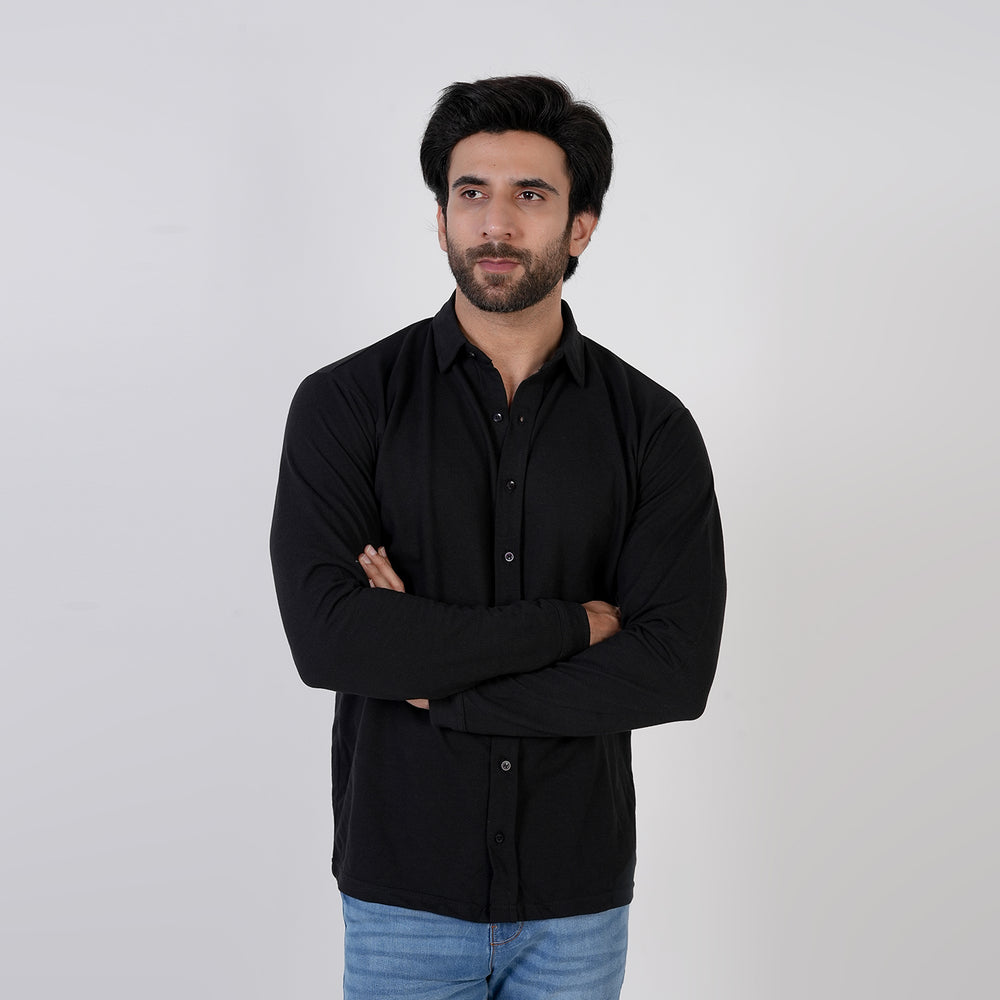 Eminent Men's Front Open Shirt - Black, Men's Shirts, Eminent, Chase Value