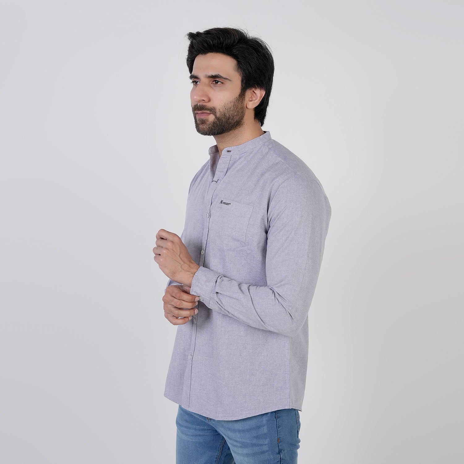 Eminent Men's Casual Chambray Shirt - Grey, Men's Shirts, Eminent, Chase Value