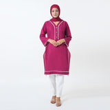 Women's Dyed Kurti - Maroon, Women Ready Kurtis, Chase Value, Chase Value