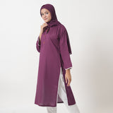 Women's Dyed Kurti - Purple, Women Ready Kurtis, Chase Value, Chase Value