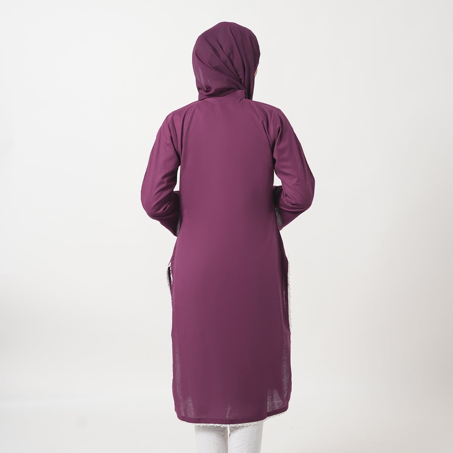 Women's Dyed Kurti - Purple, Women Ready Kurtis, Chase Value, Chase Value