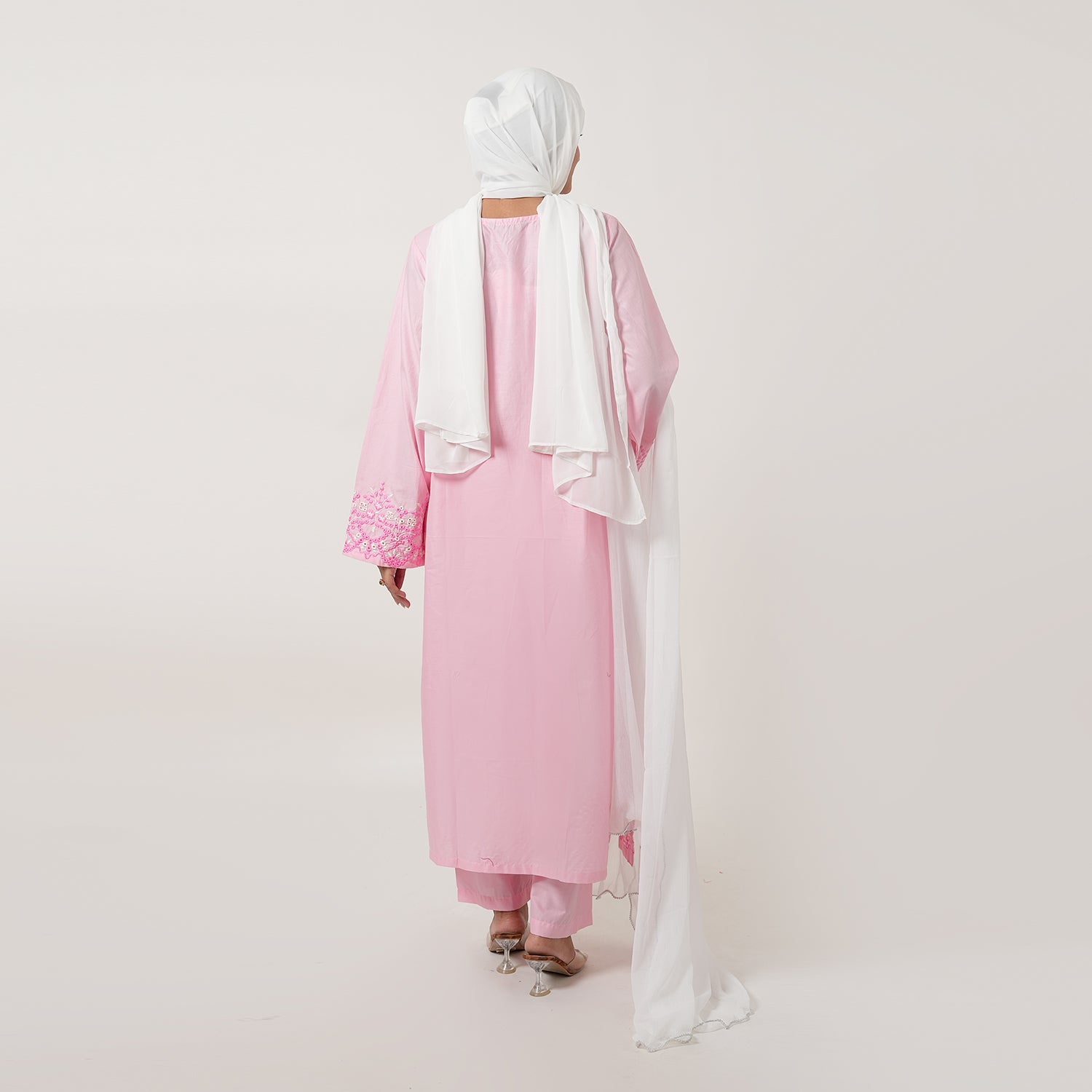 Women's Cotton Embroidered 2Pcs Suit - Pink, Women Shalwar Suits, Chase Value, Chase Value