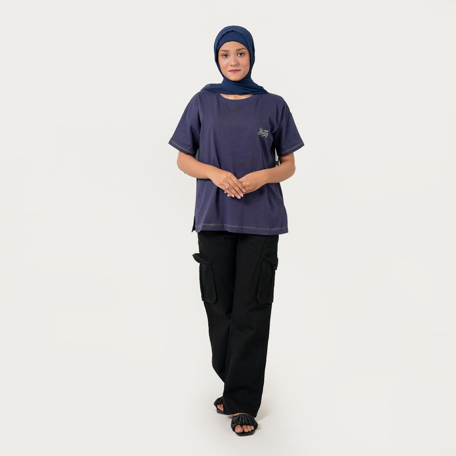 Eminent Women's Half Sleeves T-Shirt - Navy Blue, Women T-Shirts & Tops, Eminent, Chase Value