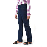Women's Cargo Denim - Blue, Women Pants & Tights, Chase Value, Chase Value