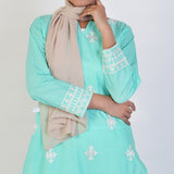 Women's Cotton Embroidered 2Pcs Suit - Cyan, Women Shalwar Suits, Chase Value, Chase Value
