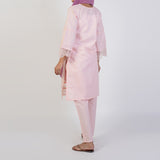 Women's Self Jacquard Fancy 2Pcs Suit - Peach, Women Shalwar Suits, Chase Value, Chase Value