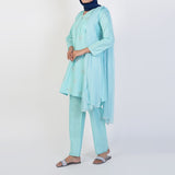 Women's Cotton Embroidered 3Pcs Suit -Sky Blue, Women Shalwar Suits, Chase Value, Chase Value