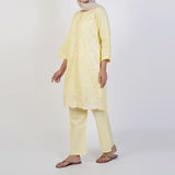 Women's Fancy 2 Pcs Suit - Lemon, Women Shalwar Suits, Chase Value, Chase Value