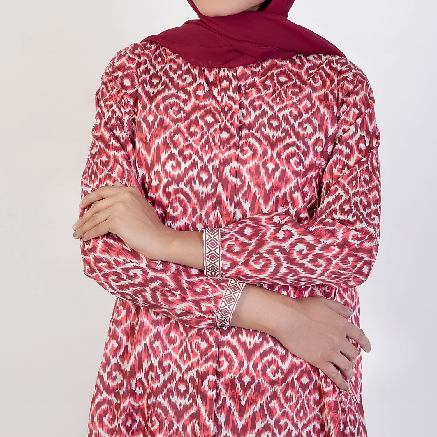Eminent Women's Printed 02 PCS Suit - Maroon, Women Shalwar Suits, Eminent, Chase Value