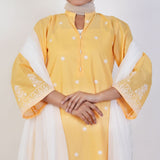 Women's Cotton Embroidered 2Pcs Suit - Yellow, Women Shalwar Suits, Chase Value, Chase Value