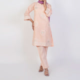 Women's Jacquard Fancy 2Pcs Suit - Peach, Women Shalwar Suits, Chase Value, Chase Value