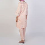 Women's Jacquard Fancy 2Pcs Suit - Peach, Women Shalwar Suits, Chase Value, Chase Value