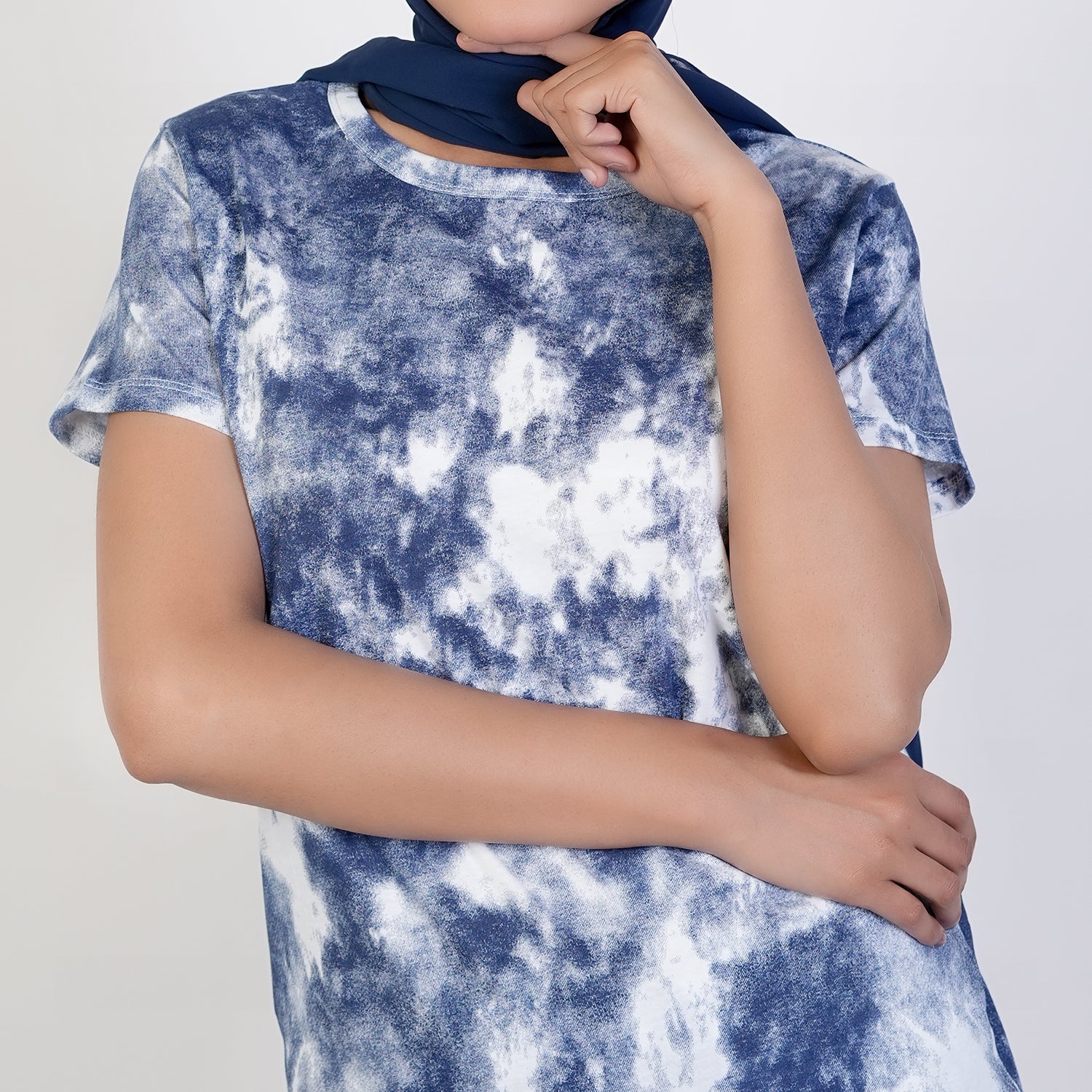 Women's Printed Half Sleeves Suit - Navy Blue, Women Co-Ord Set, Chase Value, Chase Value