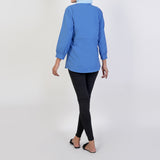 Women's Western Top - Blue, Women T-Shirts & Tops, Chase Value, Chase Value