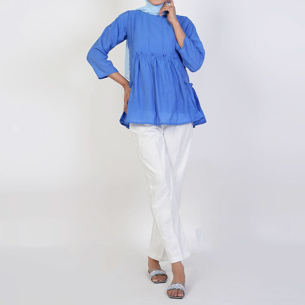 Women's Western Casual Shirt - Blue, Women T-Shirts & Tops, Chase Value, Chase Value