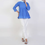 Women's Western Casual Shirt - Blue, Women T-Shirts & Tops, Chase Value, Chase Value