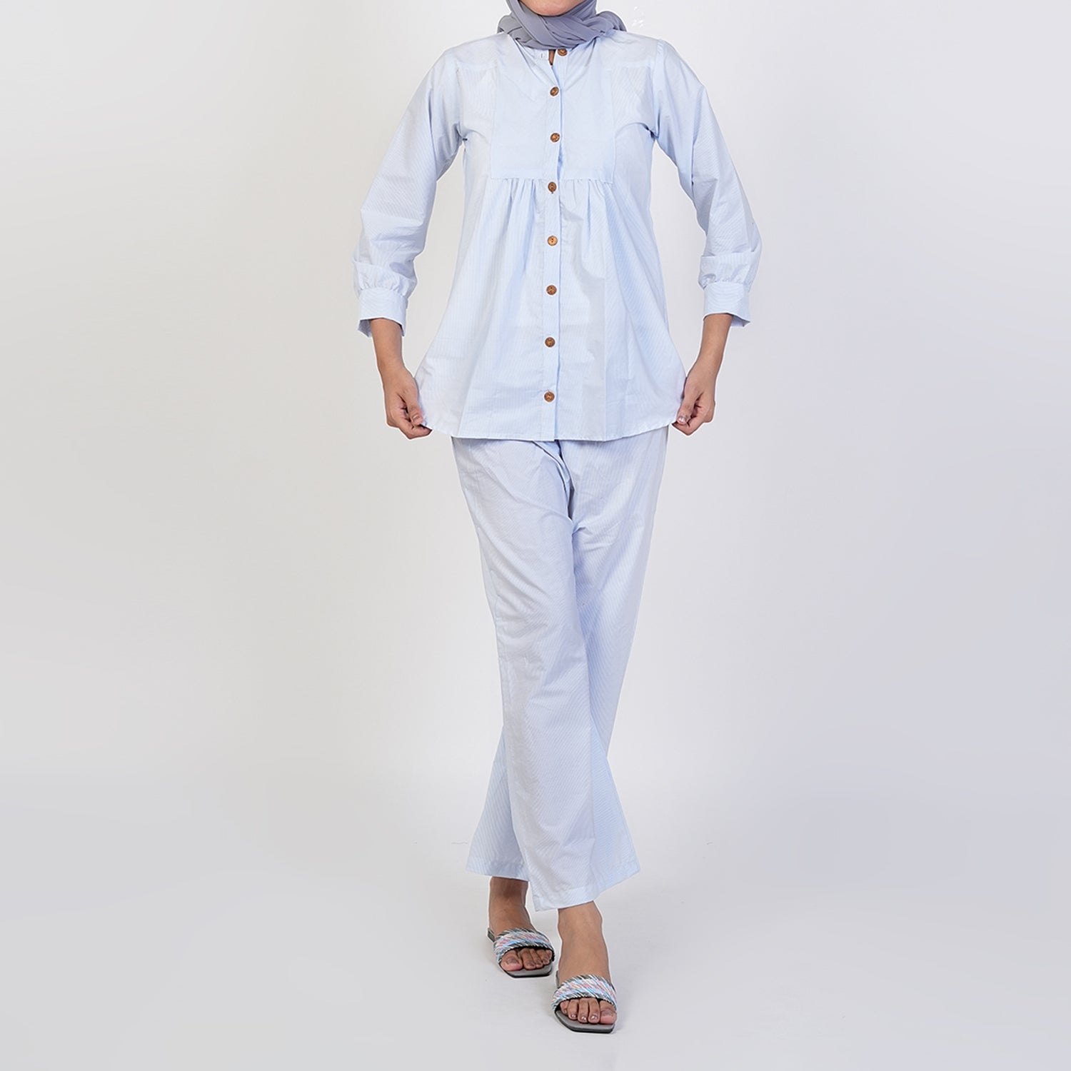 Women's Western Co-Ord Set - Blue, Women Co-Ord Set, Chase Value, Chase Value