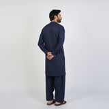Eminent Men's Trim Fit Embroided Shalwar  Suit - Navy Blue, Men's Shalwar Kameez, Eminent, Chase Value