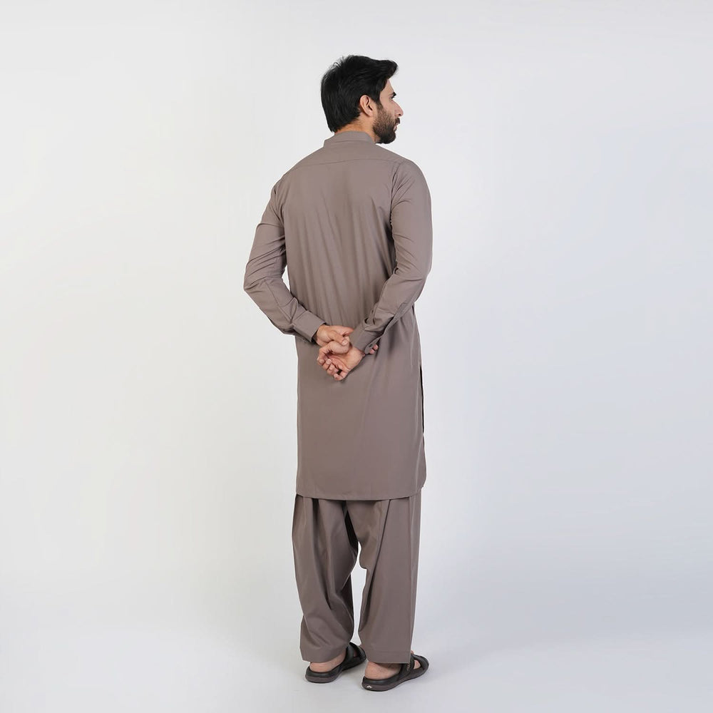 Eminent Men's Trim Fit Plain Shalwar Suits - Granite, Men's Shalwar Kameez, Eminent, Chase Value