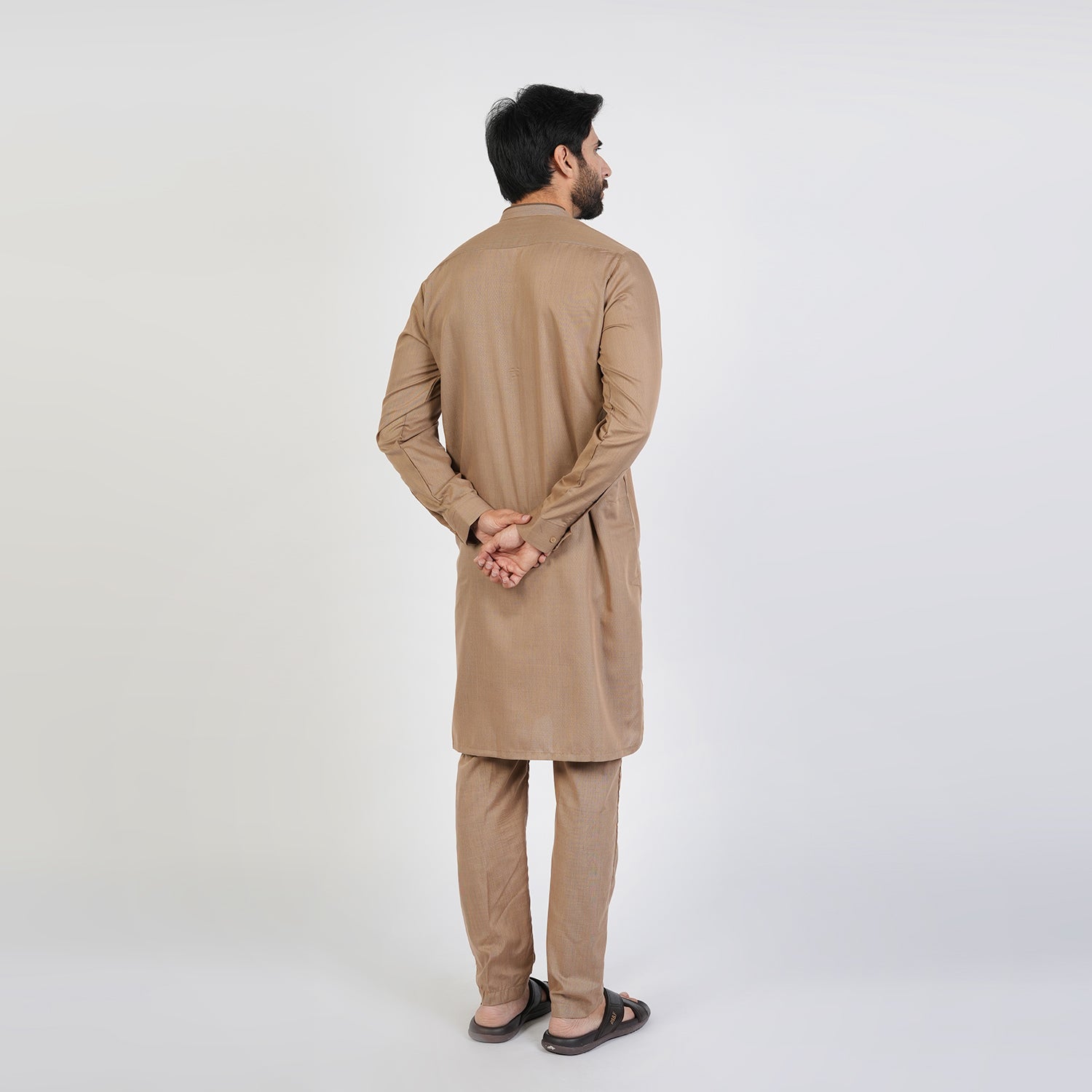 Eminent Men's Trim Fit Kurta Pajama - Coffee Brown, Men's Shalwar Kameez, Eminent, Chase Value