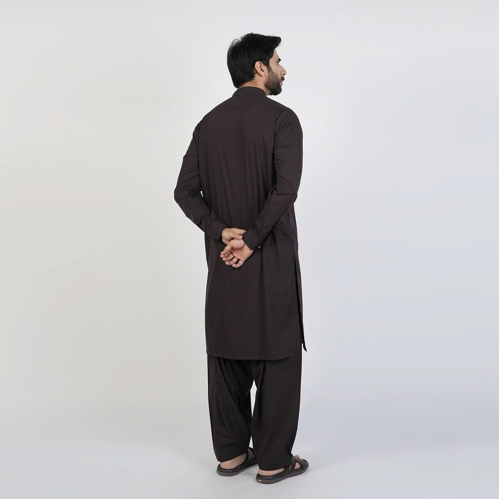 Eminent Men's Trim Fit Plain Shalwar Suits - Black Frost, Men's Shalwar Kameez, Eminent, Chase Value