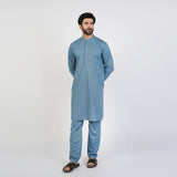Eminent Men's Trim Fit Kurta Pajama - Denim Blue, Men's Shalwar Kameez, Eminent, Chase Value