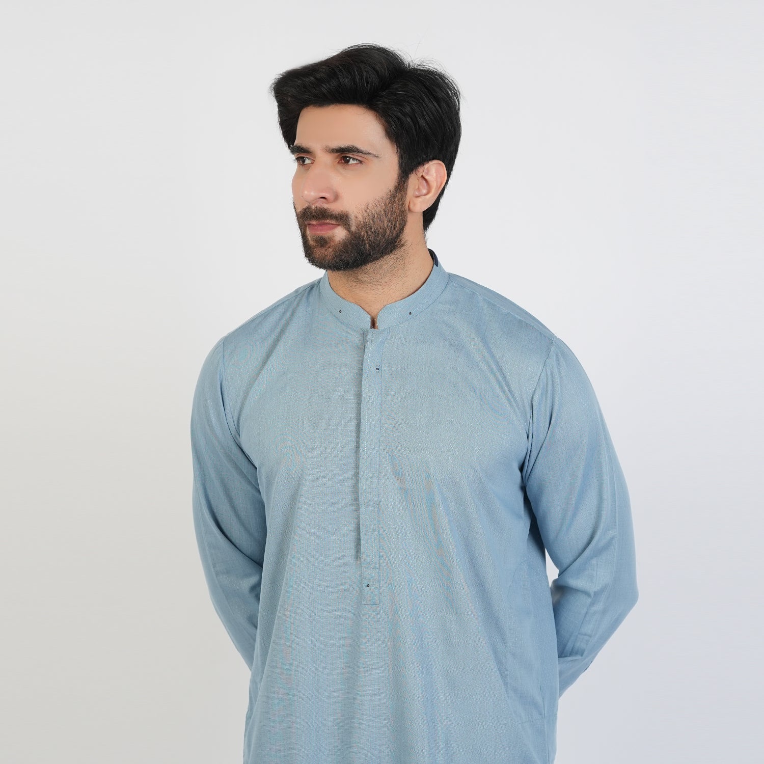Eminent Men's Trim Fit Kurta Pajama - Blue, Men's Shalwar Kameez, Eminent, Chase Value